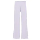 Cool Club, Colanti pentru fete, flare, din tricot striat, violet