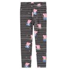 Cool Club, Colanti pentru fete, gri, negru-grafit, imprimeu Peppa Pig, set 2 buc.