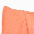 Cool Club, Colanti scurti pentru fete, din tricot striat, portocaliu fluo