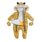 Cool Club, Combinezon cu gluga pentru baieti, galben, imprimeu Mickey Mouse