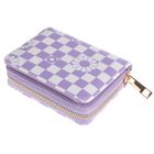 Cool Club, Floricele, portofel, carouri alb-violet