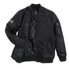 Cool Club, Geaca bomber neagra pentru baieti, imprimeu Focus on your goals