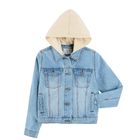 Cool Club, Geaca de blugi cu gluga pentru fete, denim