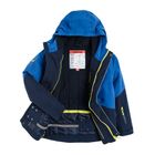 Cool Club, Geaca de schi cu gluga pentru baieti, culoare bleumarin si albastru, umplutura PrimaLoft