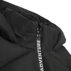 Cool Club, Geaca lunga cu gluga pentru fete, calduroasa, negru