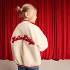 Cool Club, Geaca pentru fete, cu fermoar, ecru, imprimeu Hello Kitty