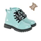 Cool Club, Ghete pentru fete, verde menta, imprimeu buldog, brant din piele