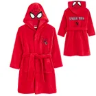 Cool Club, Halat de baie cu gluga pentru baieti, rosu, imprimeu Spider-Man
