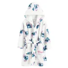 Cool Club, Halat de baie cu gluga pentru fete, alb, imprimeu Lilo si Stitch