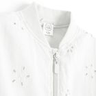 Cool Club, Hanorac bomber pentru fete, cu fermoar, alb