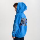 Cool Club, Hanorac cu gluga pentru baieti, cu fermoar, albastru, imprimeu Sonic the Hedgehog