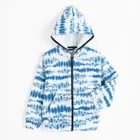 Cool Club, Hanorac cu gluga pentru baieti, cu fermoar, baggy, alb