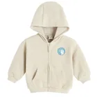 Cool Club, Hanorac cu gluga pentru baieti, cu fermoar, bej