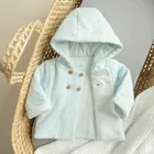 Cool Club, Hanorac cu gluga pentru baieti, cu nasturi, albastru