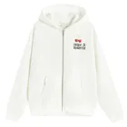 Cool Club, Hanorac cu gluga pentru fete, cu fermoar, calduros, alb