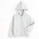 Cool Club, Hanorac cu gluga pentru fete, cu fermoar, cu fermoar, gri melanj