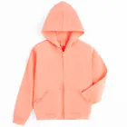 Cool Club, Hanorac cu gluga pentru fete, cu fermoar, portocaliu