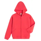 Cool Club, Hanorac cu gluga pentru fete, cu fermoar, rosu