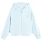 Cool Club, Hanorac cu gluga pentru fete, cu fermoar, velur, albastru