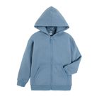 Cool Club, Hanorac oversize cu gluga si fermoar pentru baieti, albastru, litera B
