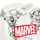 Cool Club, Hanorac pentru baieti, alb, imprimeu Marvel Super Heroes