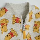 Cool Club, Hanorac pentru baieti, cu fermoar, cu doua fete, gri, imprimeu Winnie the Pooh
