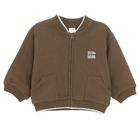 Cool Club, Hanorac pentru baieti, cu fermoar, maro