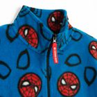 Cool Club, Hanorac pentru baieti, cu fermoar, polar, albastru, imprimeu Spider-Man