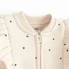 Cool Club, Hanorac pentru fete, cu fermoar, calduros, bej