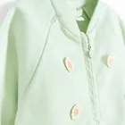 Cool Club, Hanorac pentru fete, cu fermoar, verde