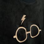 Cool Club, Hanorac pentru fete, velur, negru, imprimeu Harry Potter