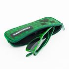 Cool Club, Ochelari de soare pentru baieti, Cutie de ochelari, verde, imprimeu Minecraft