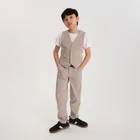 Cool Club, Pantaloni din material textil pentru baieti, bej