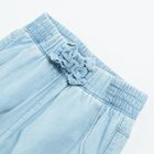 Cool Club, Pantaloni din material textil pentru fete, albastru, cu fundita