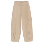 Cool Club, Pantaloni din material textil pentru fete, balloon, bej