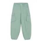 Cool Club, Pantaloni din material textil pentru fete, baloon cargo, verde