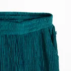 Cool Club, Pantaloni din material textil pentru fete, velur, din tricot striat, turcoaz