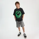 Cool Club, Pantaloni scurti de blugi pentru baieti, relaxed, gri