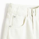 Cool Club, Pantaloni scurti de blugi reglabili pentru fete, wide, alb