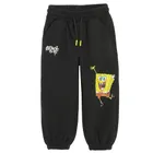 Cool Club, Pantaloni trening pentru baieti, negru, imprimeu SpongeBob