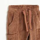 Cool Club, Pantaloni trening pentru baieti, velur, maro