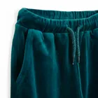 Cool Club, Pantaloni trening pentru fete, flare, velur, verde