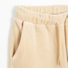 Cool Club, Pantaloni trening pentru fete, velur, bej