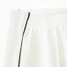 Cool Club, Pantaloni trening pentru fete, wide leg, alb