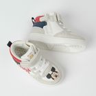 Cool Club, Pantofi sport pentru baieti, alb, imprimeu Mickey Mouse