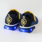 Cool Club, Pantofi sport pentru baieti, albastru, talpa cu leduri, imprimeu Paw Patrol