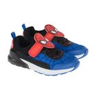 Cool Club, Pantofi sport pentru baieti, negru-albastru, cu lumini led, imprimeu Spider-Man