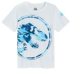 Cool Club, Pijama pentru baieti, alb-albastru, imprimeu Jurassic World