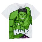 Cool Club, Pijama pentru baieti, alb-verde, imprimeu Hulk, Marvel Super Heroes