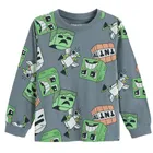 Cool Club, Pijama pentru baieti, gri, imprimeu Minecraft